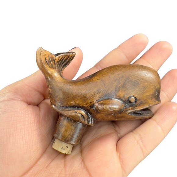 Vintage Whale SeaWorld Set Salt Pepper Shakers Treasure Craft Made USA Ceramic - Picture 6 of 12